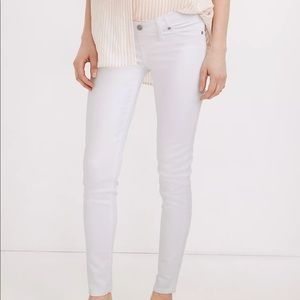 Maternity side panel skinny white jeans